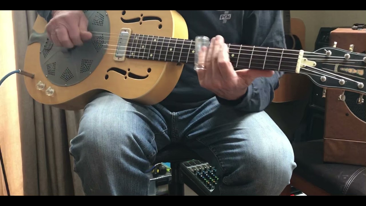 &ldquo;Rainy Day Blues&rdquo; National Dobro played through a 1940  Gibson EH-100 amplifier