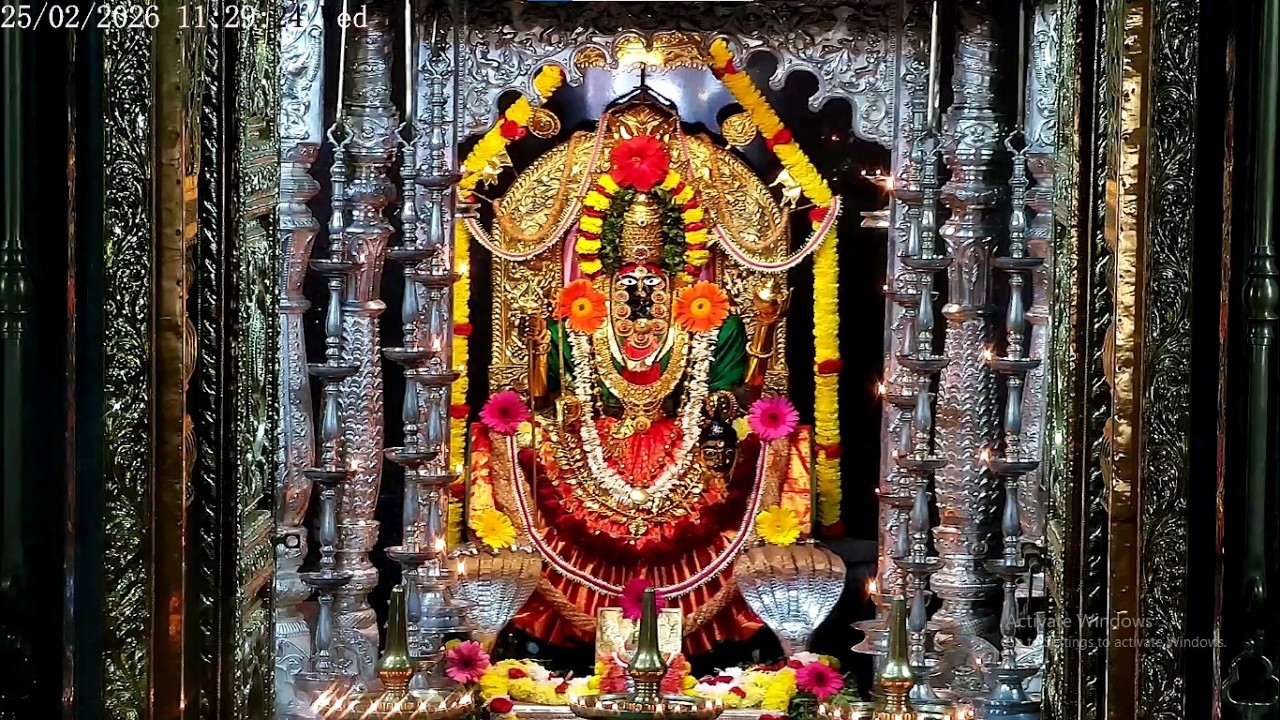 Shree Mahalasa Narayani Mahalasa Alankar & Madhyan Aarti  25th Feb 2026