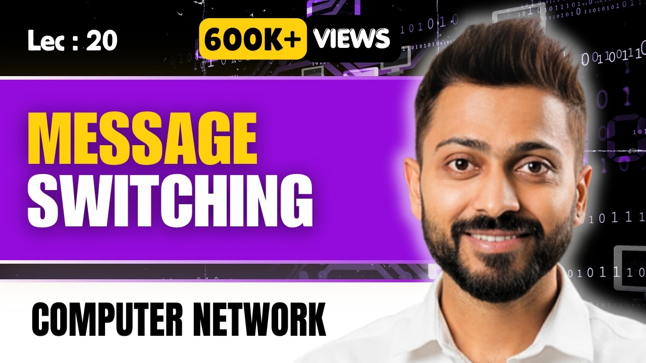 Lec-19: What is Message Switching In Computer Networks