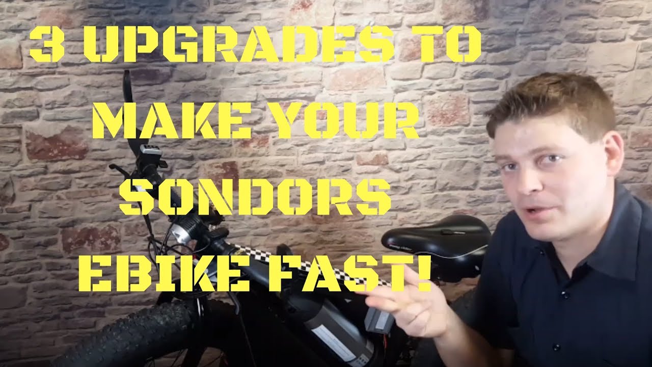 3 Upgrades to make your Sondors Ebike FAST!  Step by Step Tutorial