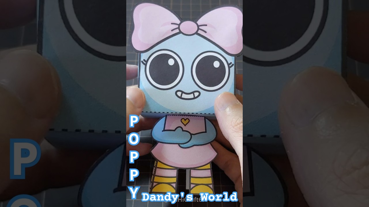 Dandy's World Poppy Character Papercraft #dandysworld #papercraft #diy #handmade