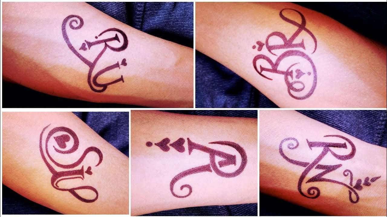 Combination letter tattoo || requested video 12 || tattoo and art by KK