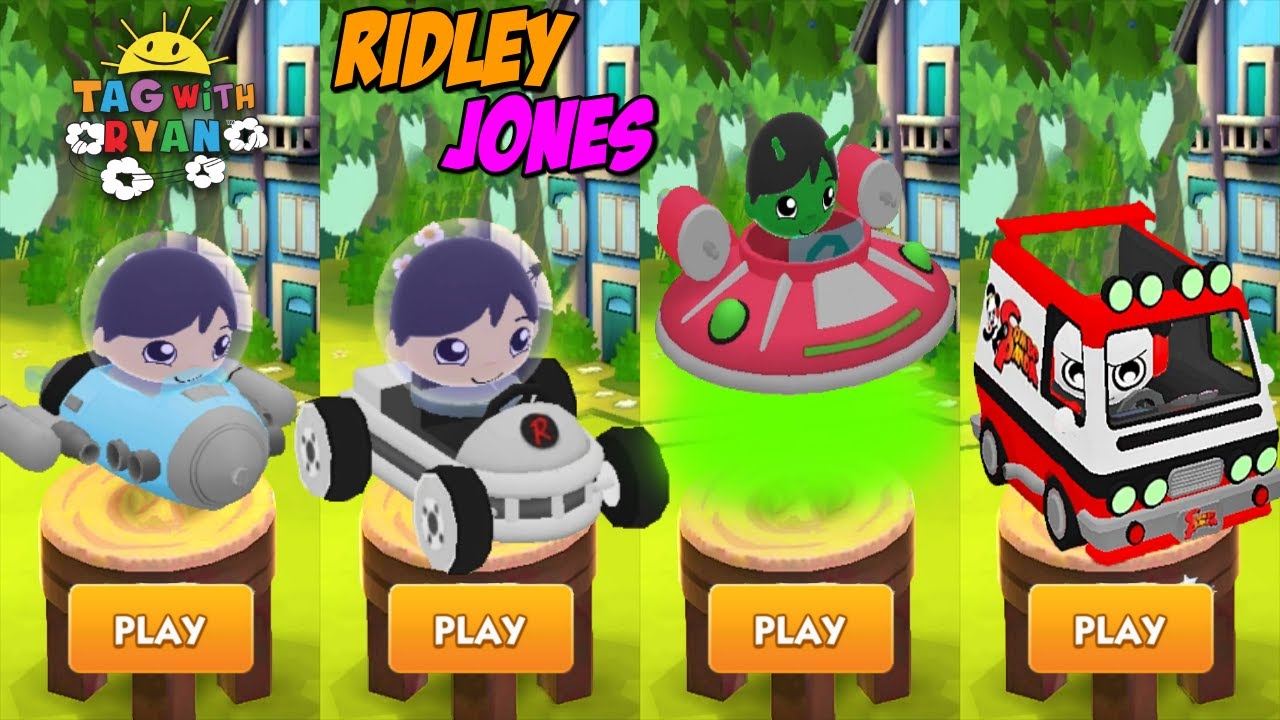Tag with Ryan Combo Panda Van vs UFO vs Spaceship vs Space Rover All Vehicles All Characters Unlock