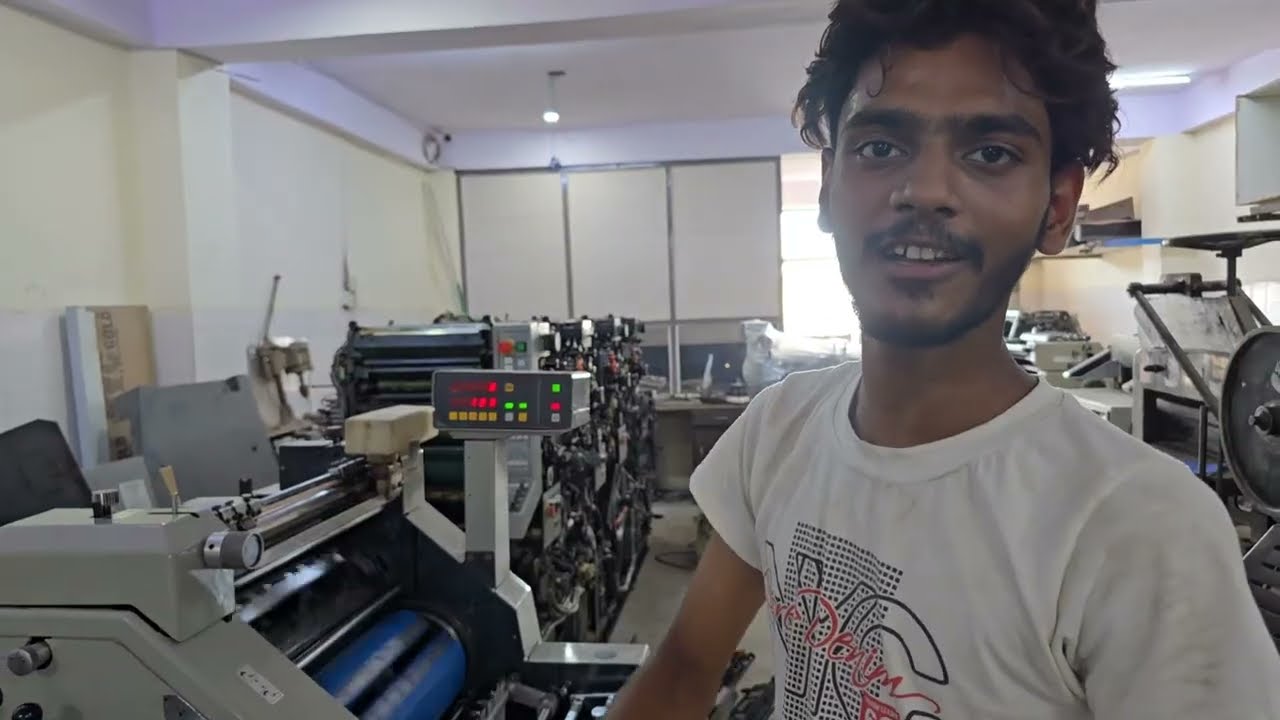 Offset printing machine Ryobi 3200MCD #videos #ryobi #ryobi3200 #@@Sb__graphics 👍#offset #printing #yt