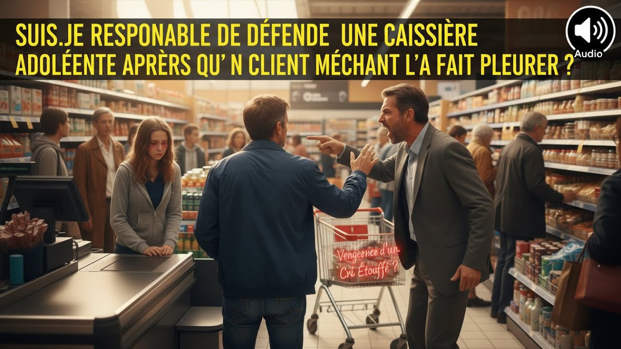 SUIS-JE RESPONSABLE D’AVOIR DÉFENDU UNE CAISSIÈRE ADOLESCENTE APRÈS QU’UN CLIENT MÉCHANT L’A FAIT