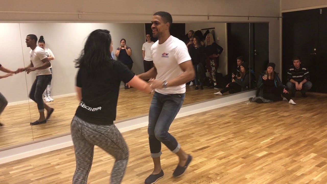 Bailando  bachata, Junior & Carolina [ El que nada tiene nada vale- Marino Castellanos