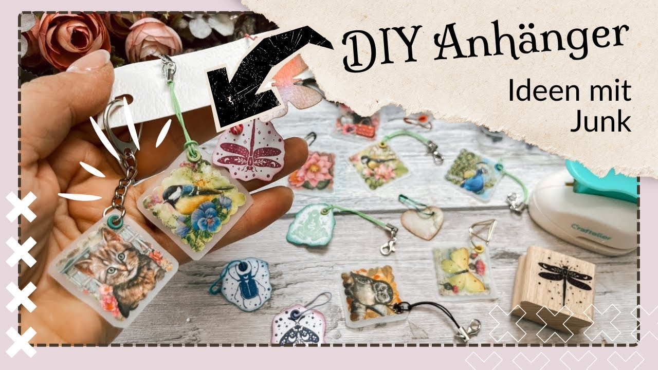 Junk Journal  / Ideen mit Junk / 3 Möglichkeiten Anhänger selber zu machen 