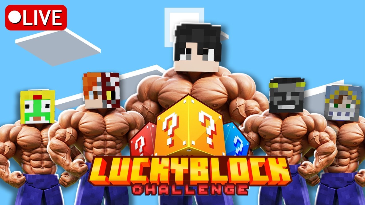 [🔴LIVE ]LuckyBlock กับเหล่าคางเหลี่ยม