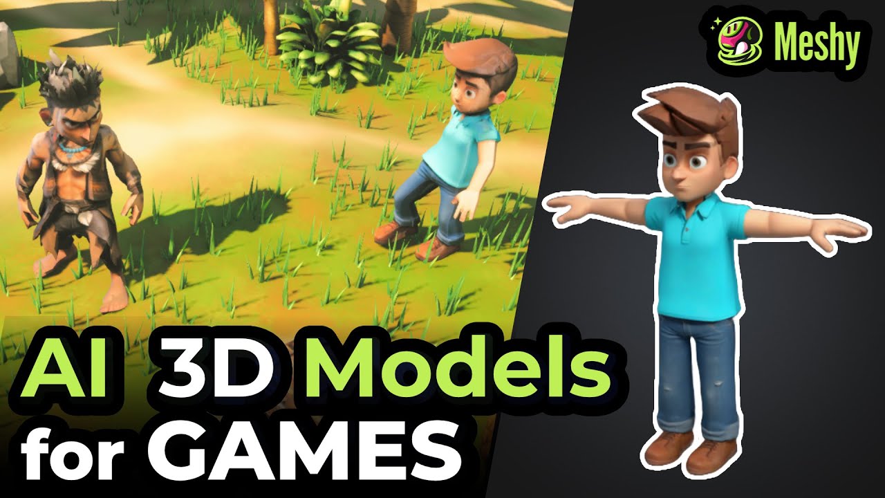 Создание 3D-моделей для игр Unity с использованием ИИ