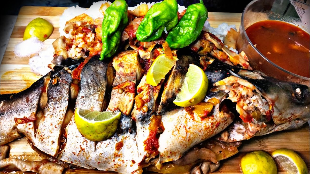 eating 1 whole delicious pangas fish with 3 King chilli ||NagaMukbang|| #naga #viral