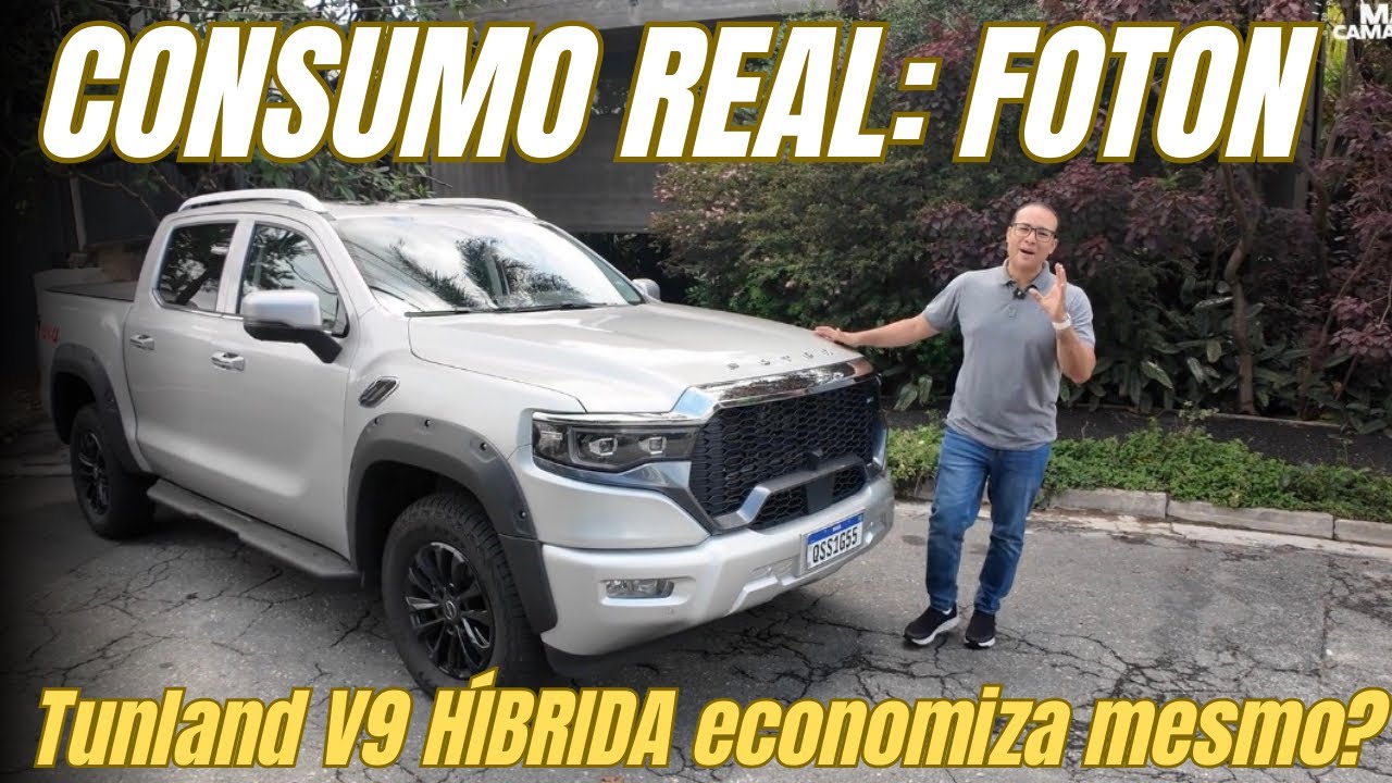 CONSUMO DA FOTON TUNLAND V9: vale a pena comprar a picape híbrida? ECONOMIZA MESMO? 
