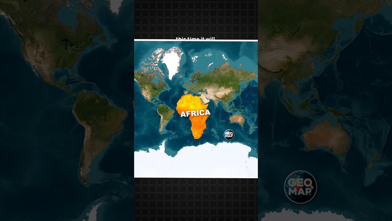 У Африки будет новая карта мира 🌍😲