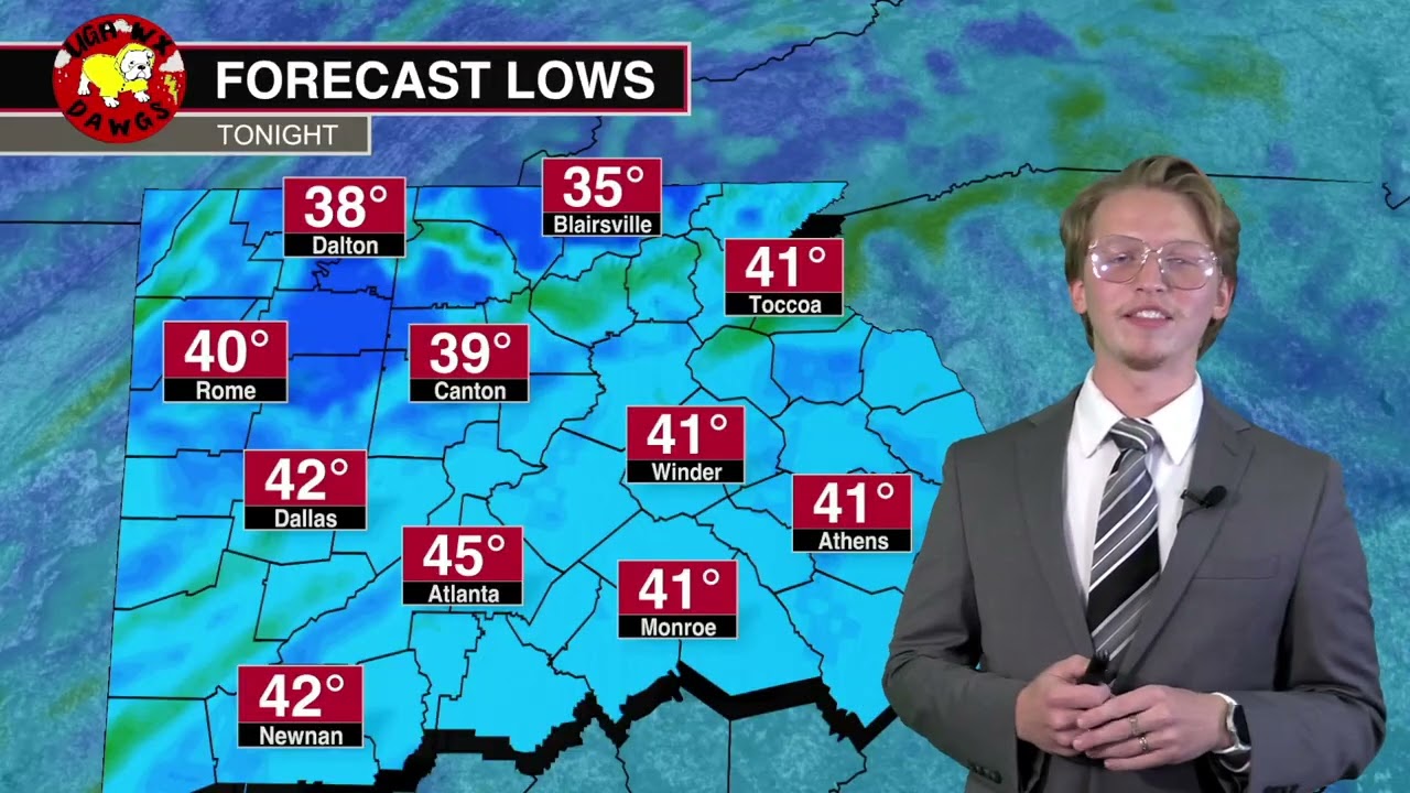 November 12th North Georgia Weather Forecast