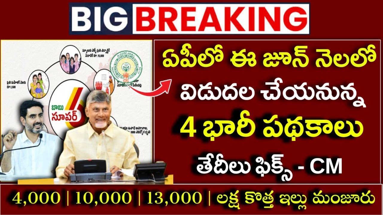ఈరోజు నుంచి జూన్ నెలలో అమలయ్యే పథకాలు|Ap Upcoming June Month Schemes 2026|Ap June Schemes list 2026|