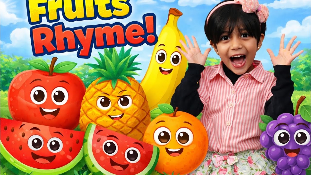 Fruits Rhyme 🍎🍌 | Fun & Colorful Fruits Song for Kids 👶🎵 @Mahiraplayhouse
