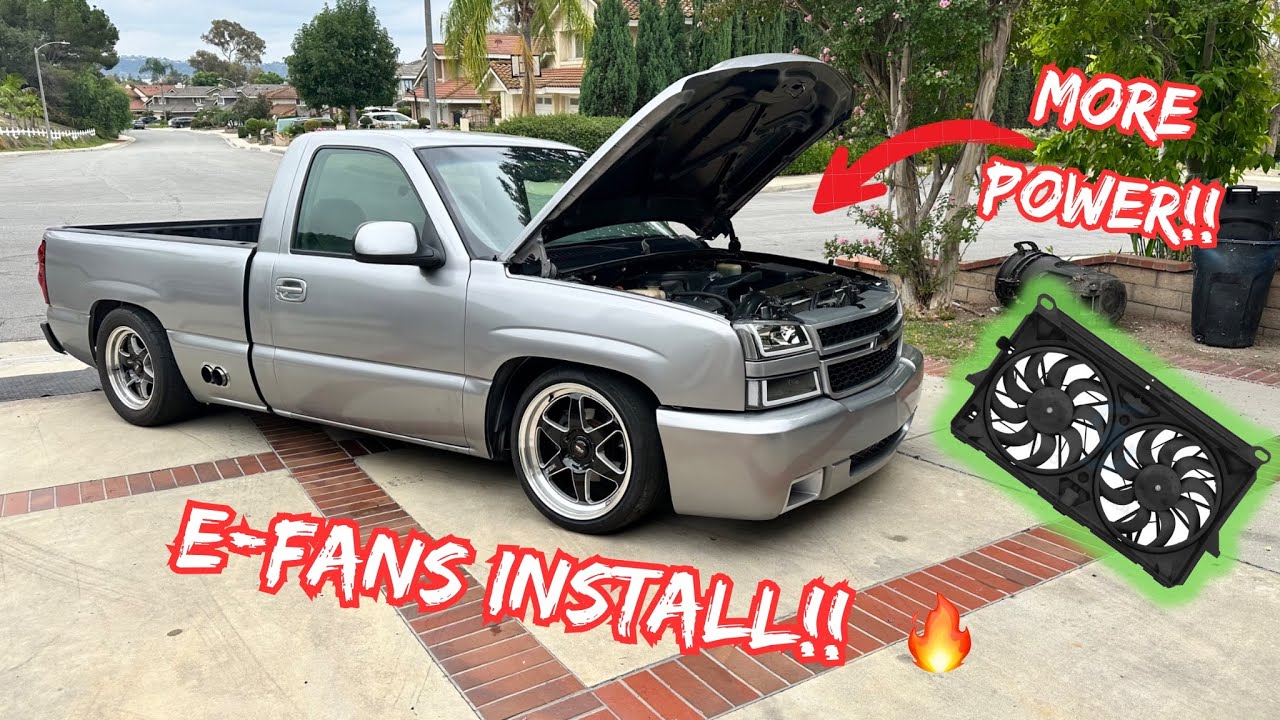 УСТАНОВКА ЭЛЕКТРОВЕНТИЛЯТОРОВ НА 5.3 SINGLE CAB SILVERADO!!