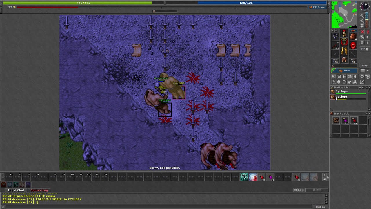 Tibia 2019 AROSMAN Idziemy na Cyclopy #2