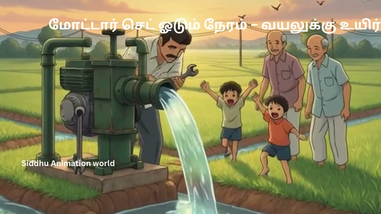 “மோட்டார் செட் ஓடினா… வயலும் மனசும் உயிர் பெறும் ❤️” #90severgreen #90slife #villagelife #tamil