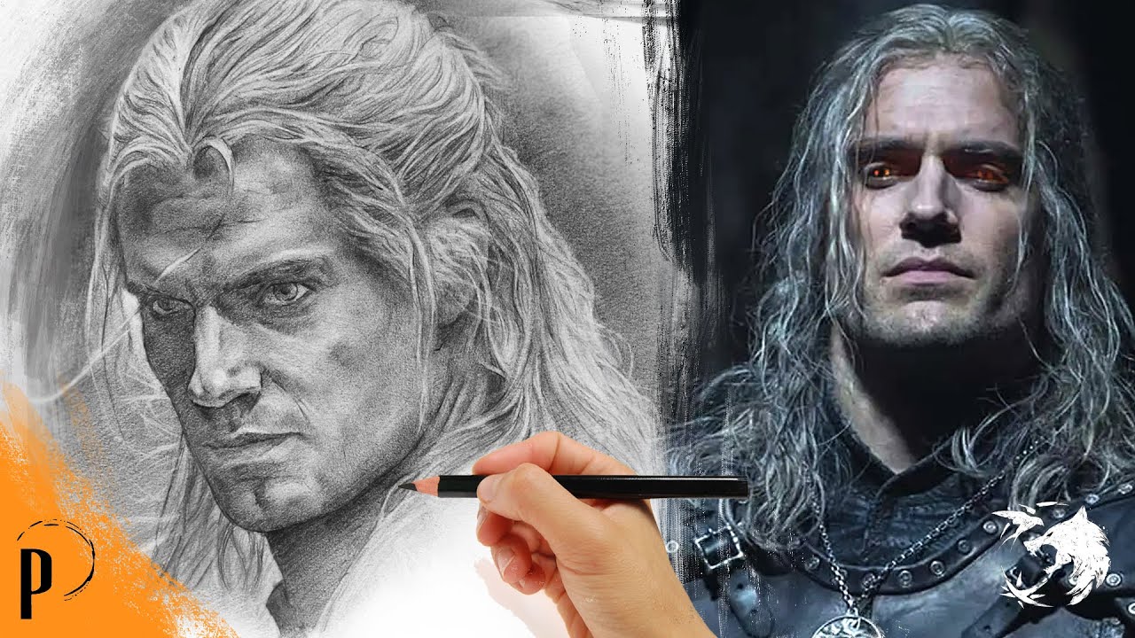 Dibujo a GERALT DE RIVIA 🐺 | Drawing Geralt of Rivia | The Witcher Henry Cavill