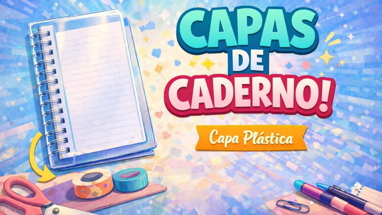 Como fazer CAPA de Plástico Transparente para Caderno muito Fácil - Costura Criativa - Passo a passo