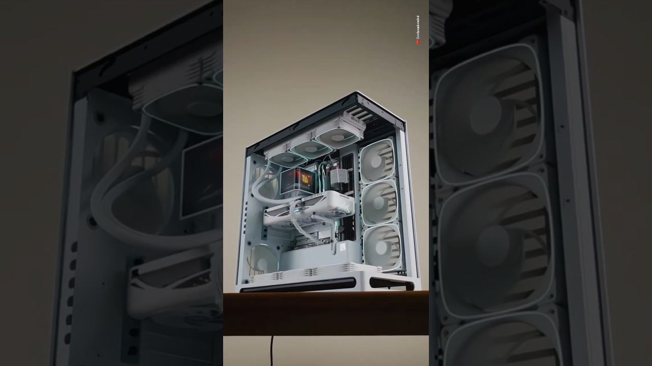 HAVN HS 420🫅4K White Best Gaming PC🤑Ryzen 7 9800X3D + RTX 5070🌍#gaming #pcbuild #rtx #amd