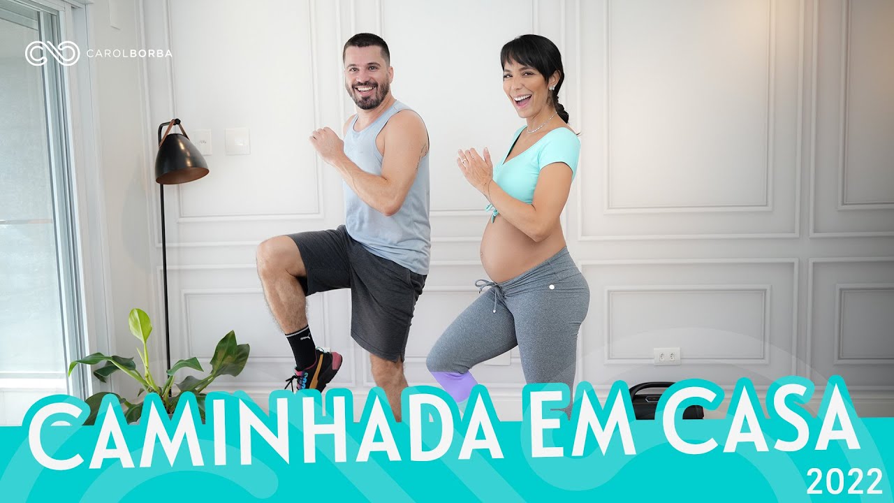 Treino #CAMINHADAEMCASA COMPLETO para Iniciantes - Carol Borba