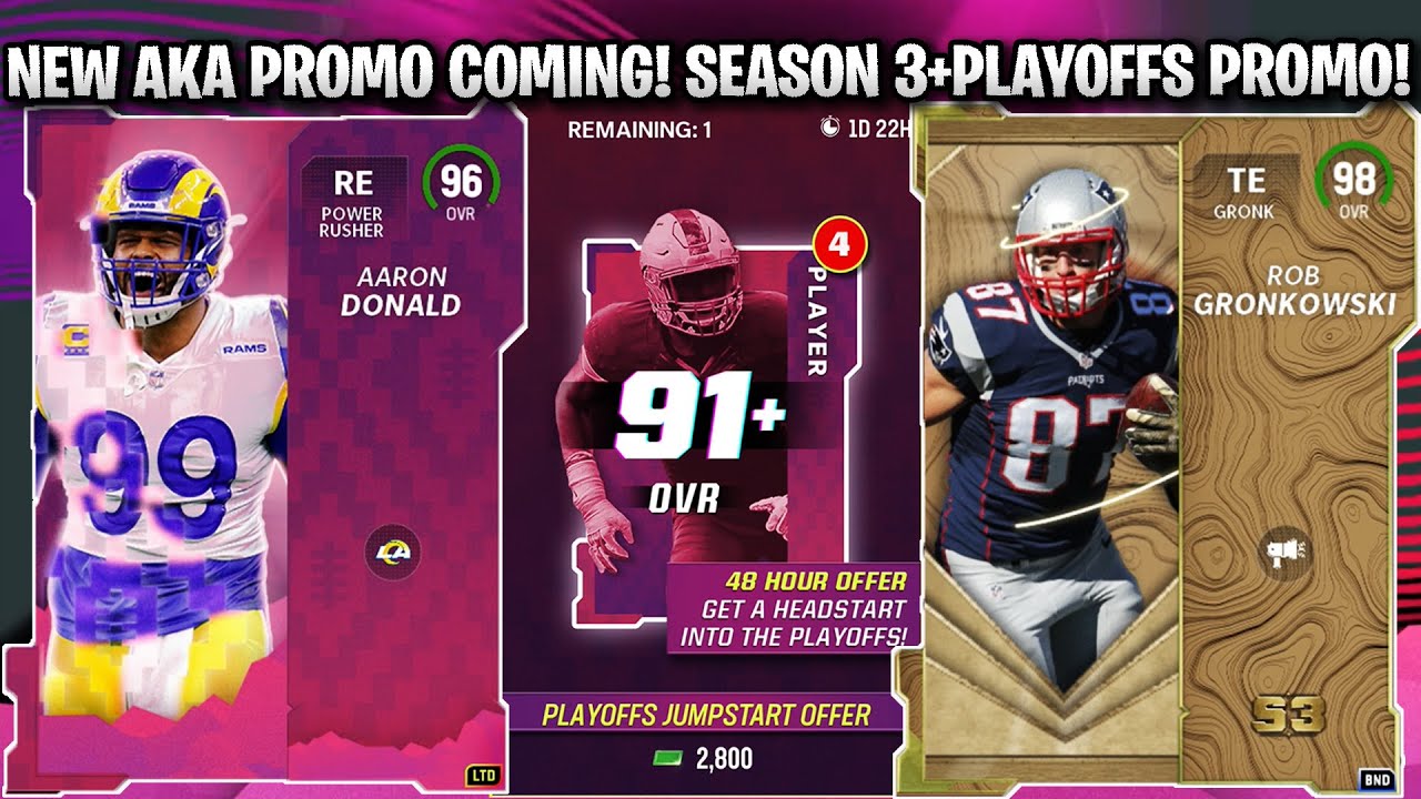 NEW AKA PROMO COMING! SEASON 3 AND PLAYOFFS PROMO IS HERE! 98 GRONK, LTD DONALD+MORE! | MADDEN 23