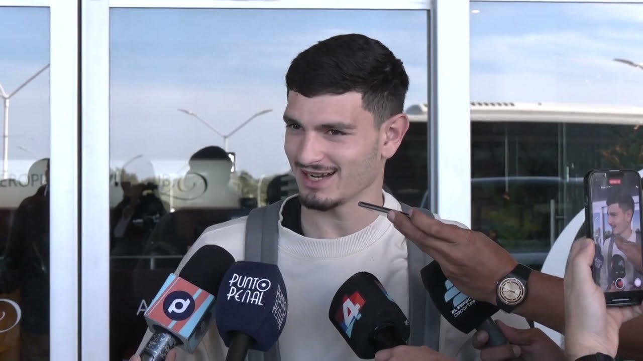 URUGUAY - ARGENTINA. LLEGARON LOS PRIMEROS FUTBOLISTAS DE LA SELECCIÓN PARA ENFRENTAR A ARGENTINA