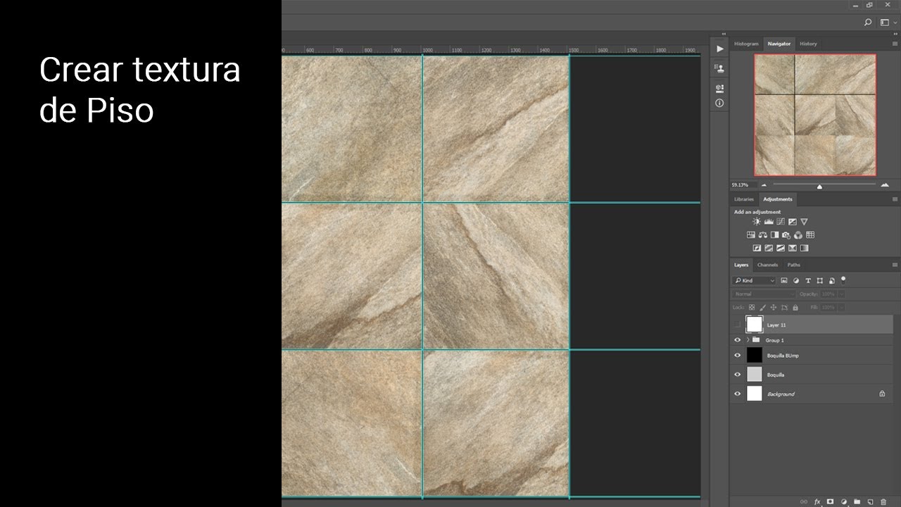 Como crear texturas en photoshop para renders (porcelanto)