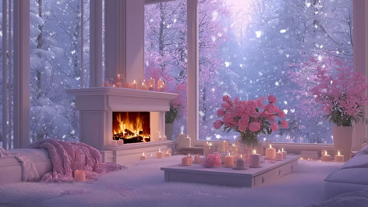 Cozy Blizzard Ambience with Heavy Snowstorm Outside and Warm Shelter Calm for Deep Relaxation