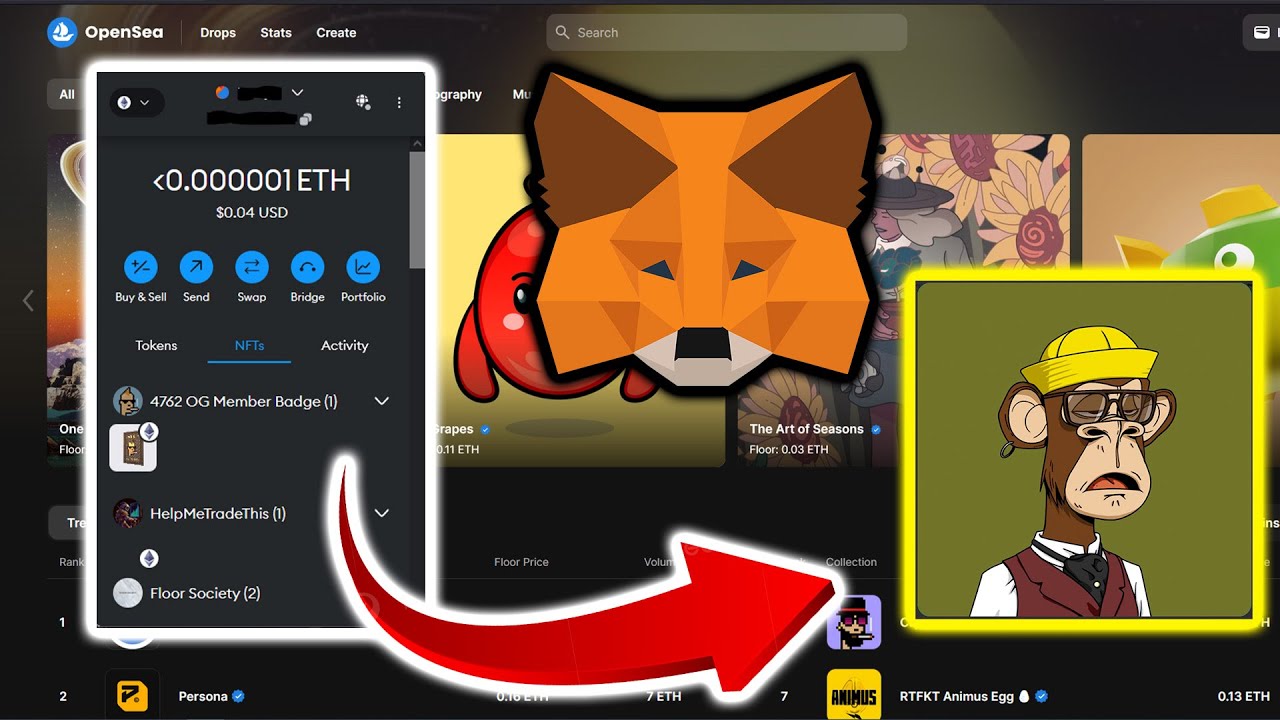 How to transfer NFT using MetaMask