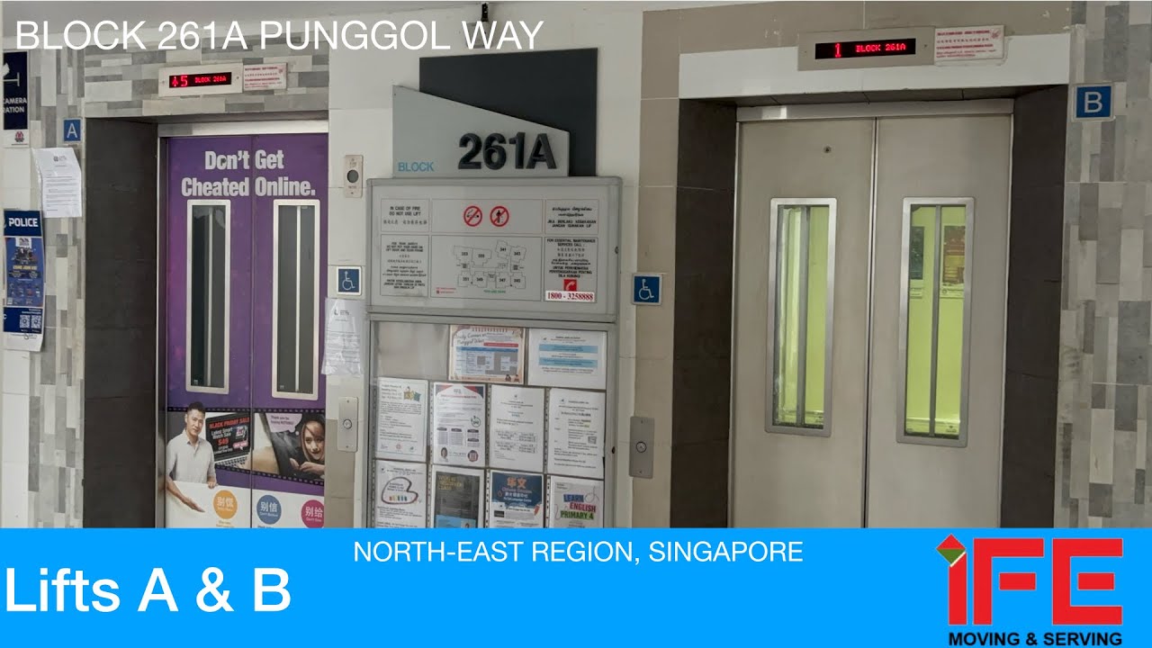 HDB Block 261A Punggol || IFE Elevator