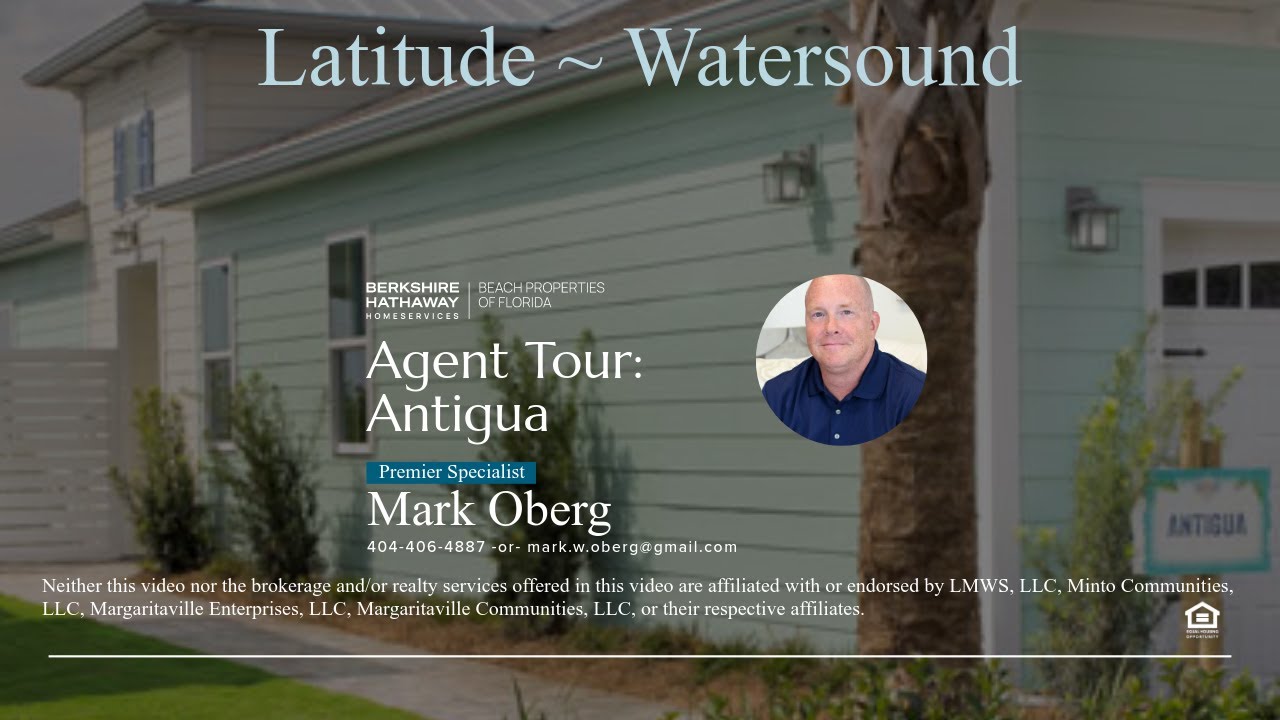 Latitude ~ Watersound, Agent Tour: Antigua Villa, April 2021