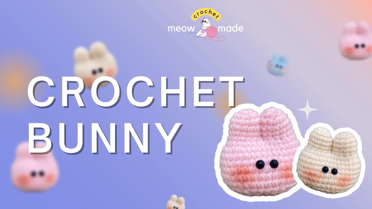 How to crochet bunny  🐰วิธีทำกระต่ายอ้วนตุ๊ต๊ะby me#crochet #diy #howto #handmade #tutorial