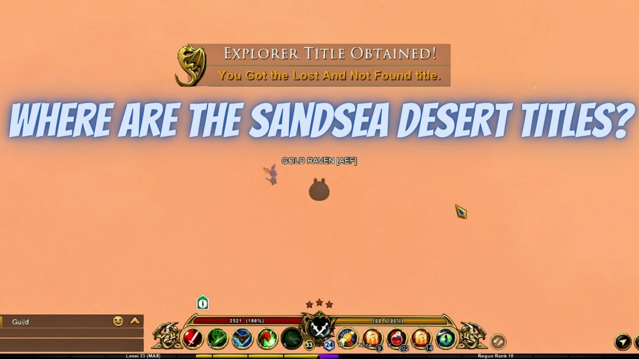 AQ3D SandSea Desert TITLE Locations! AdventureQuest 3D