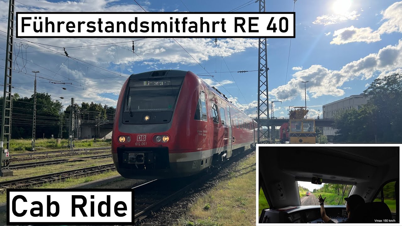 Führerstandsmitfahrt RE 40 | Schwandorf - Regensburg Hbf