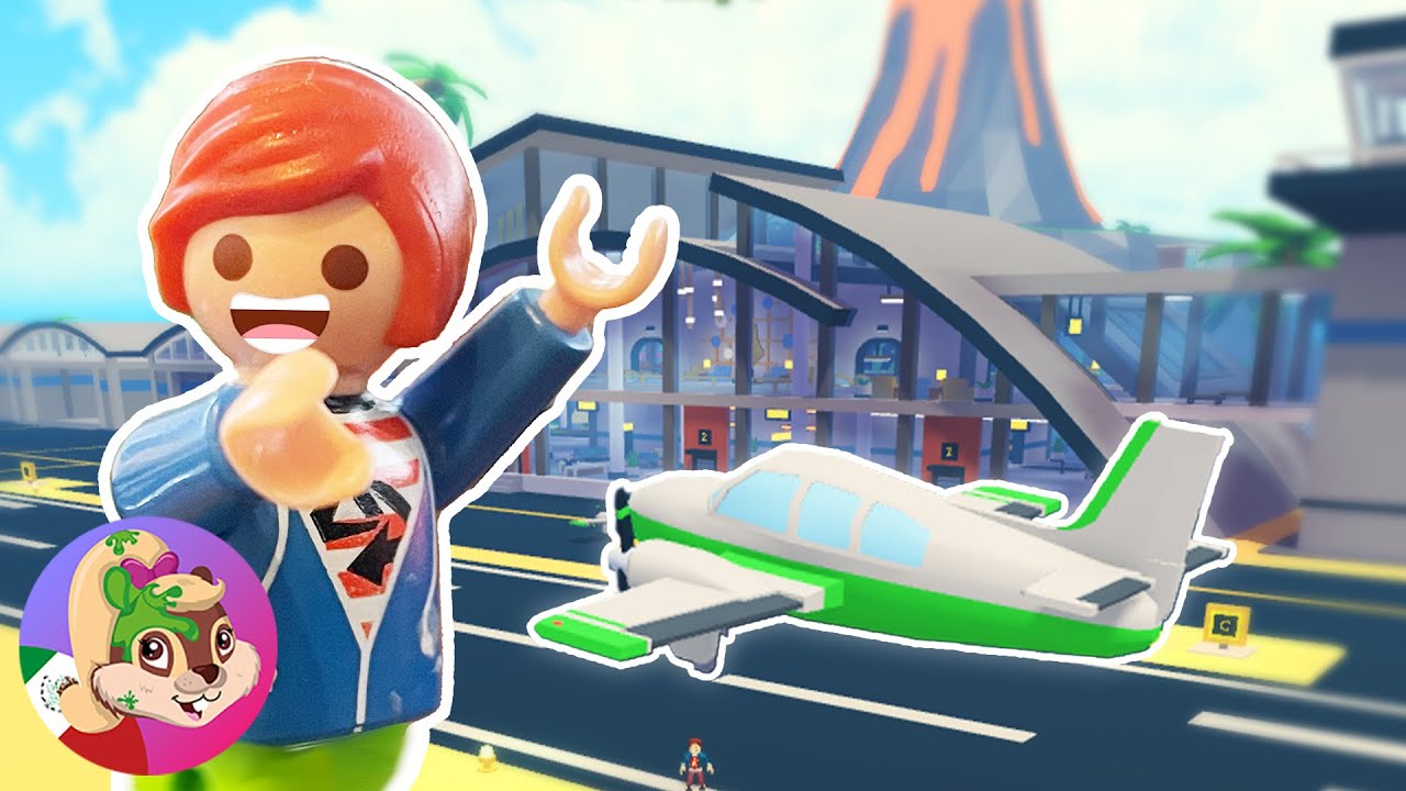 ¡EL AEROPUERTO DE JULIAN! ¡Roblox Resort Tycoon 2! Playmobil pájaro familiar