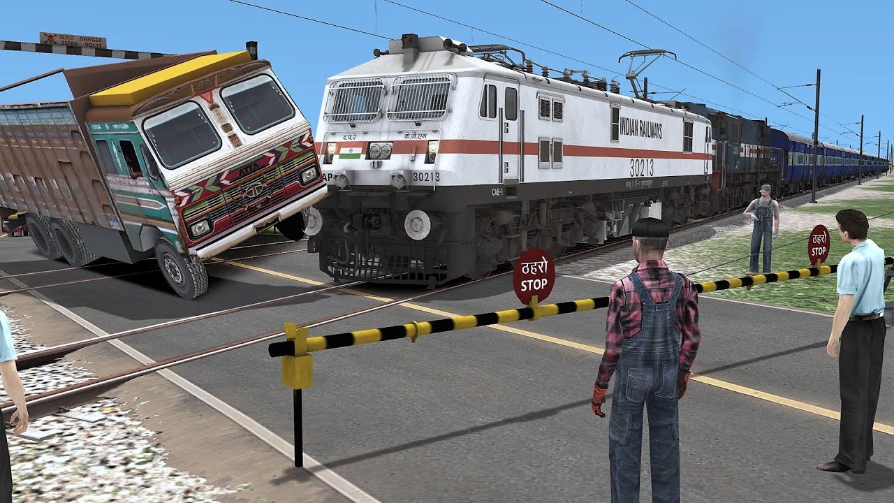Heavy Truck vs Train - Stops the Train : BeamNG.Drive