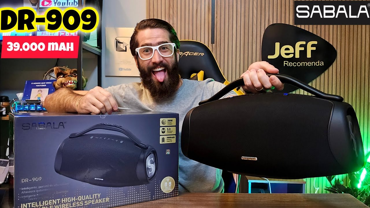 SABALA BOOMBOX DR-909 200W RMS: Essa caixa de som vai vender igual ÁGUA! (Análise/Unboxing)