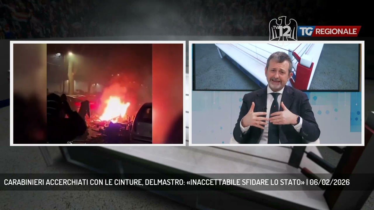 CARABINIERI ACCERCHIATI CON LE CINTURE, DELMASTRO: «INACCETTABILE SFIDARE LO STATO» | 06/02/2026
