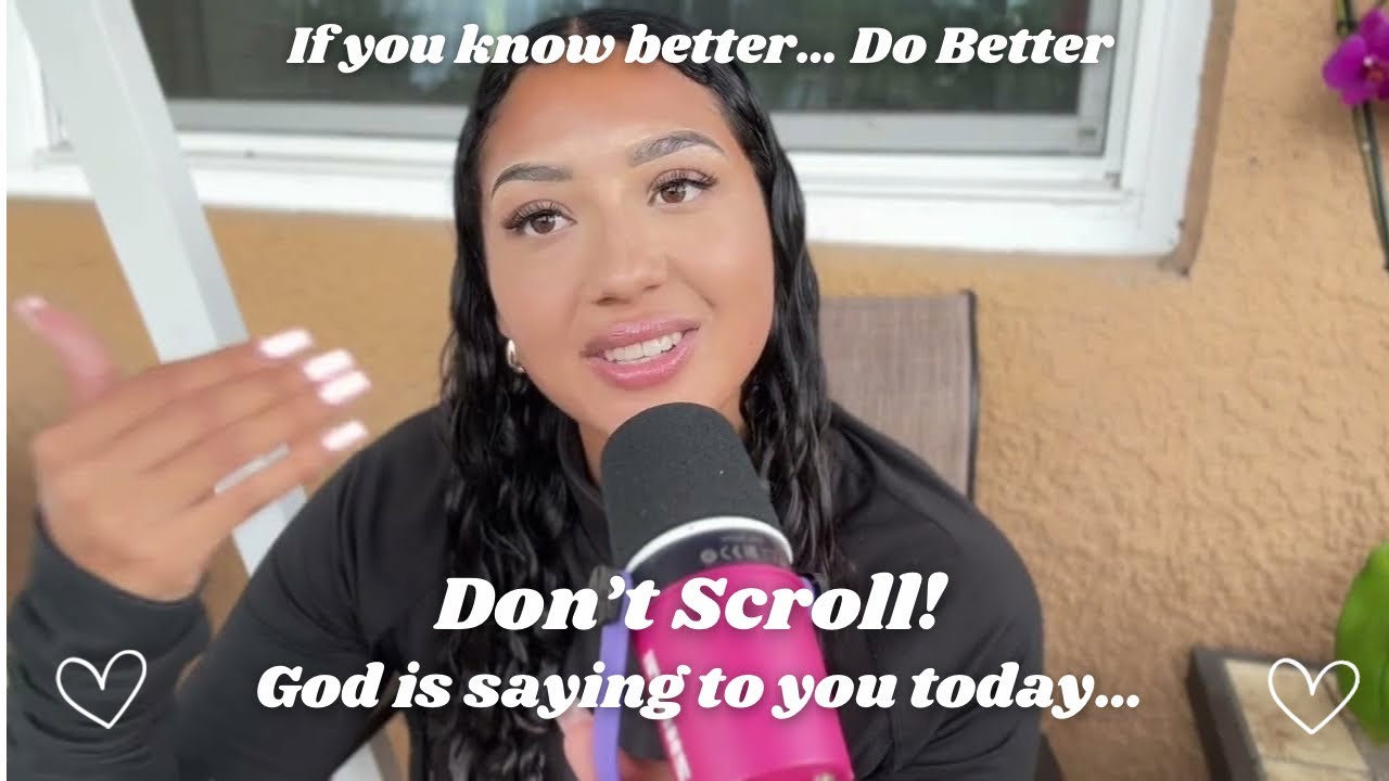 Message From The Holy Spirit... If you know better do better‼️
