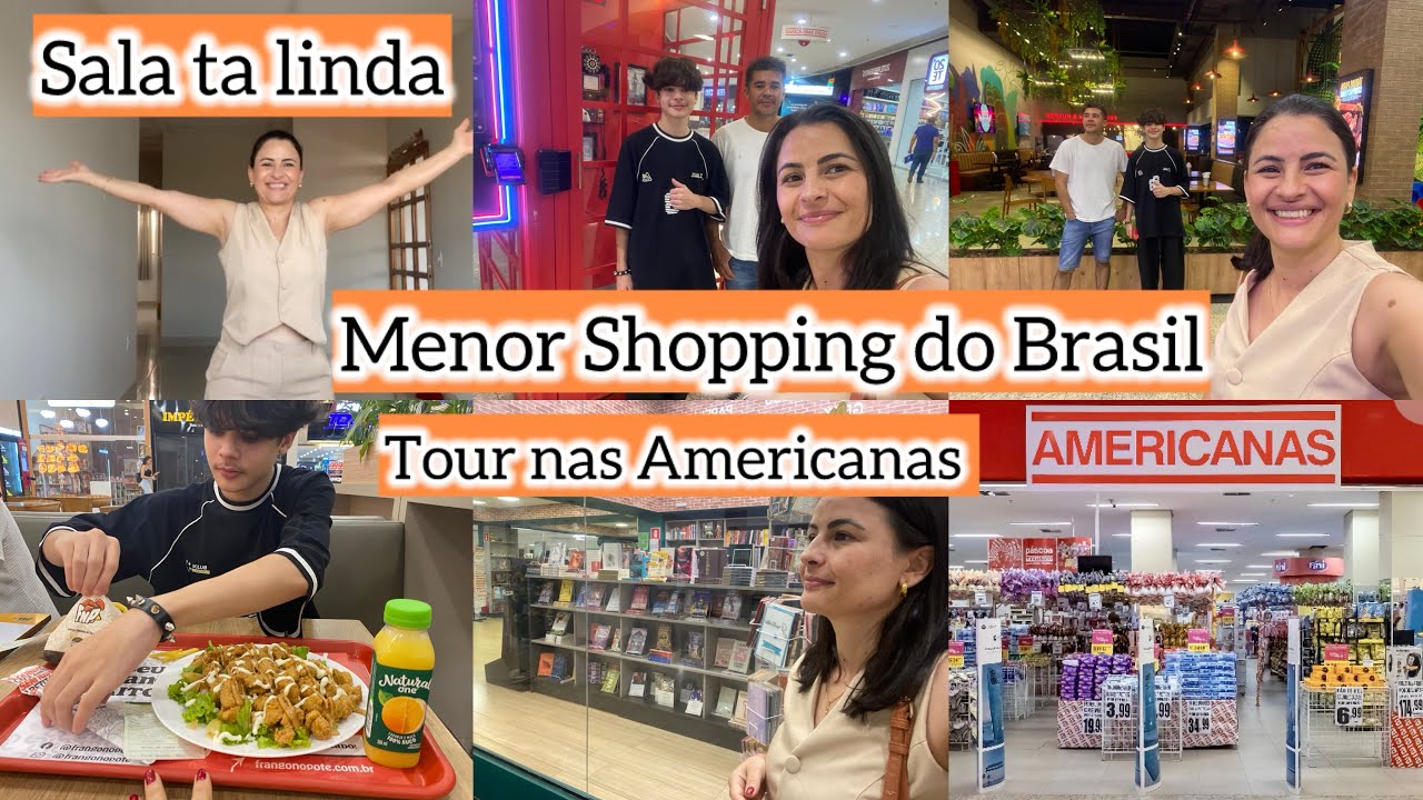 Menor Shopping do Brasil/Tour nas Americanas e valores/Sala ta quase pronta. Vlog