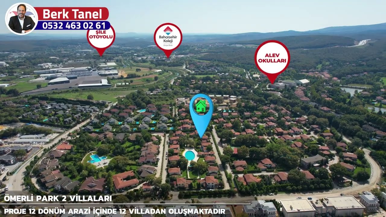 Ömerli Park 2 Sitesinde Kış Bahçeli Satılık 4+1 Müstakil Villa