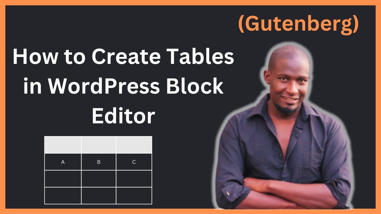 How to Create Tables in WordPress Block Editor (Gutenberg)