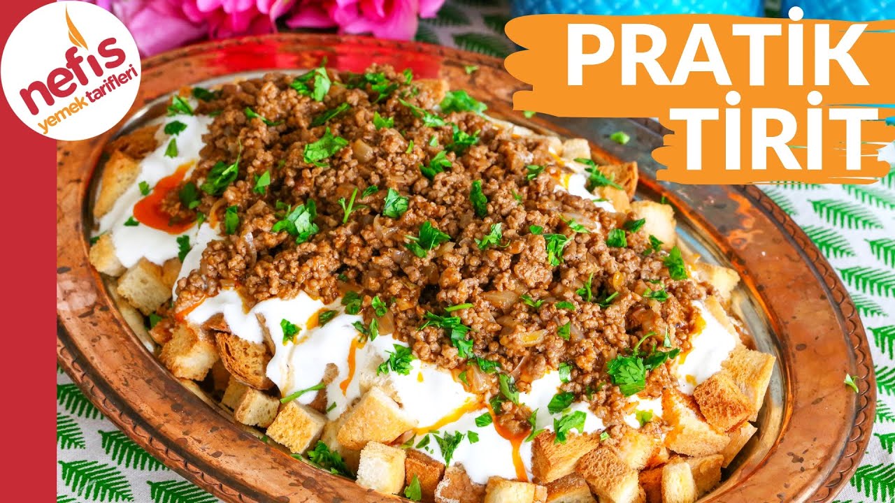 BAYAT EKMEKLE TAM BİR ZİYAFET 🤗✅ KIYMALI TİRİT TARİFİ