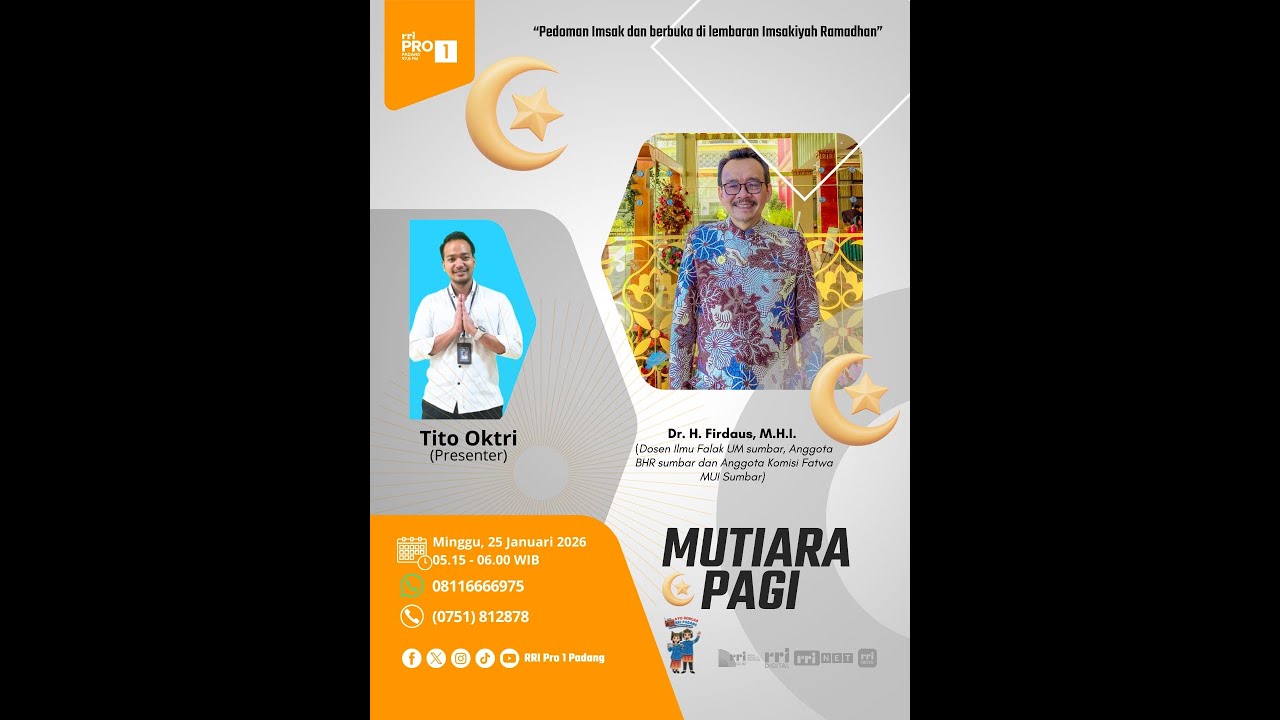 MUTIARA PAGI || MINGGU, 25 JANUARI 2026