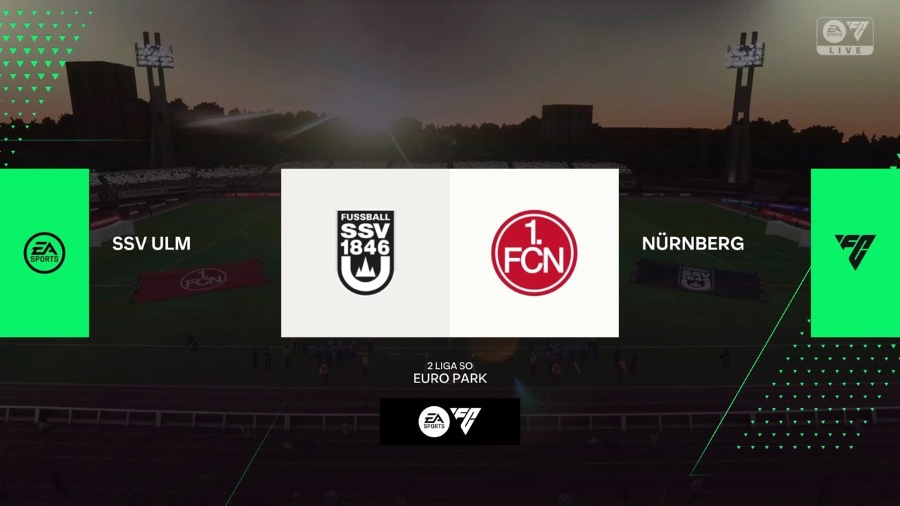 EA FC24 2. Liga SSV Ulm vs 1. FC N&uuml;rnberg