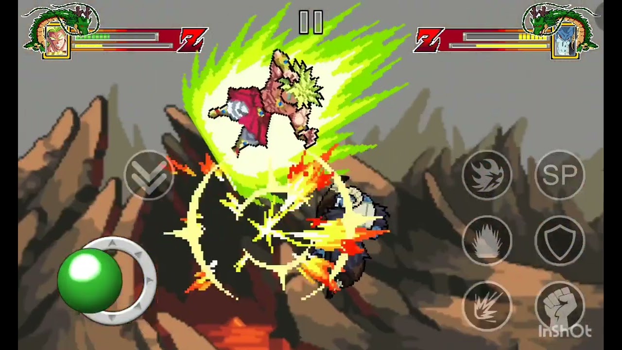 برولي ضد مورو في لعبة power warriors 19.7 