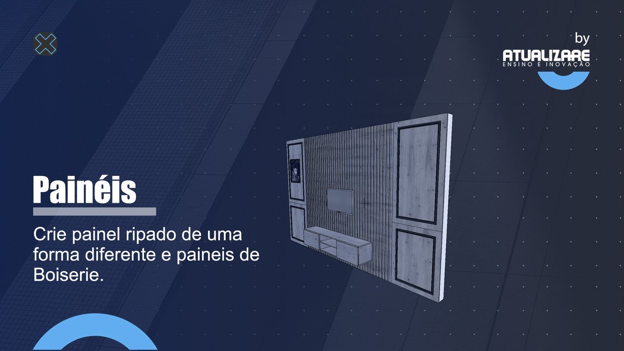 Painéis com ripado e boiserie