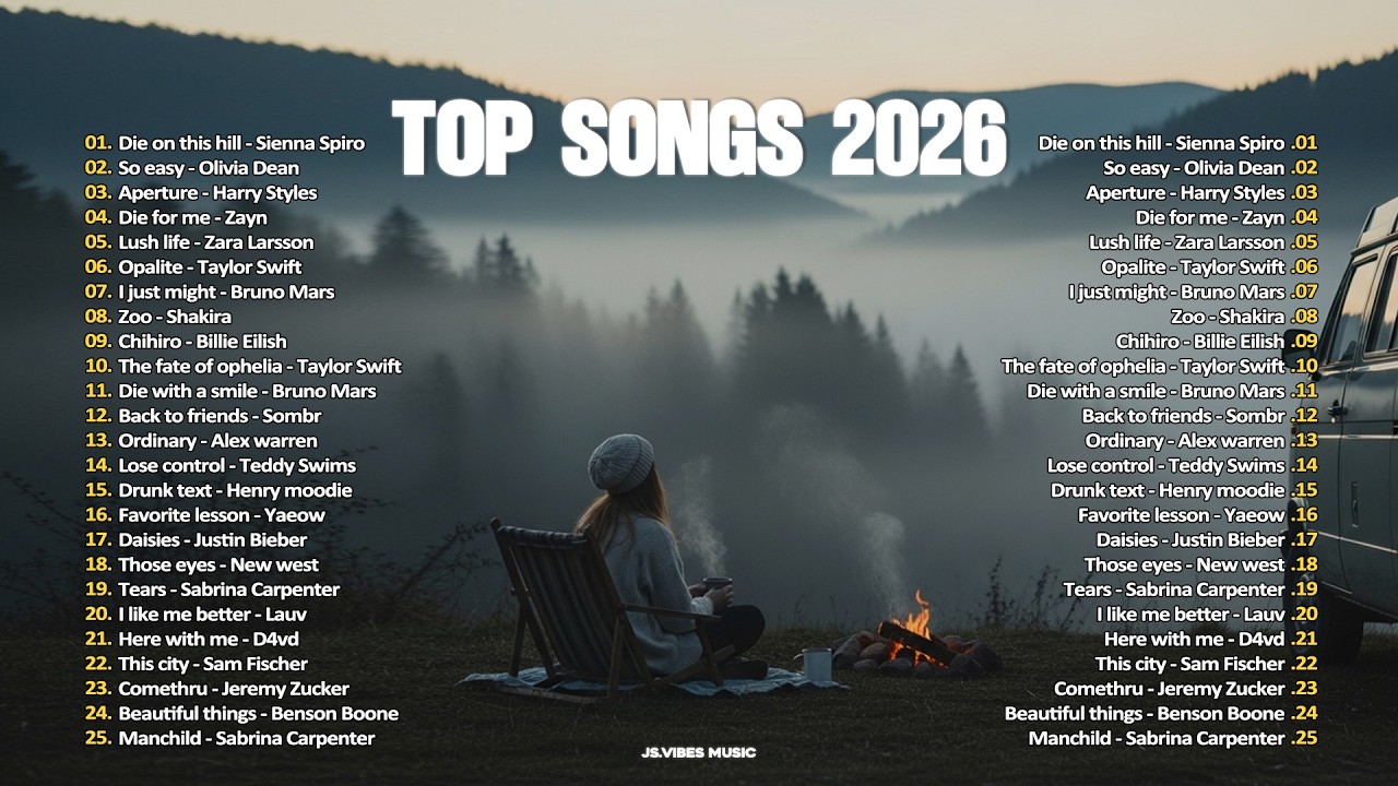 🩵Top Pop Songs 2026 ~ Best Music Spotify Trending || Healing English Songs -- Chill Vibes Music